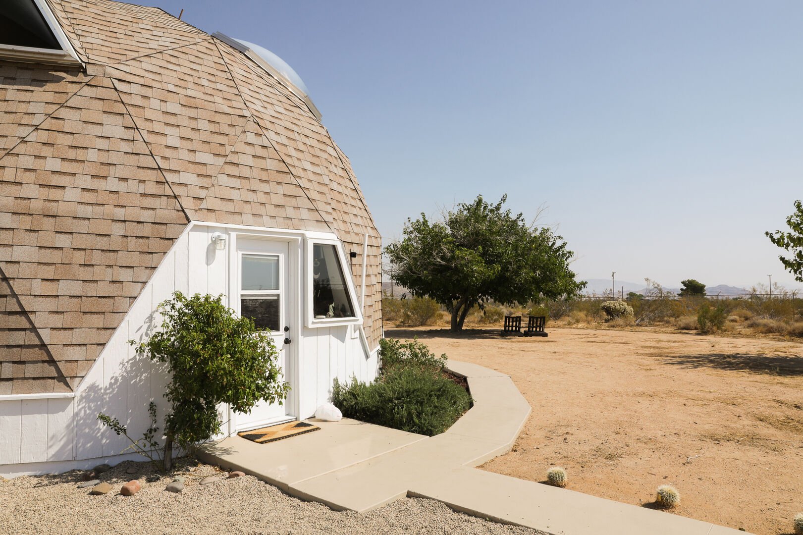 exterior of a domed home